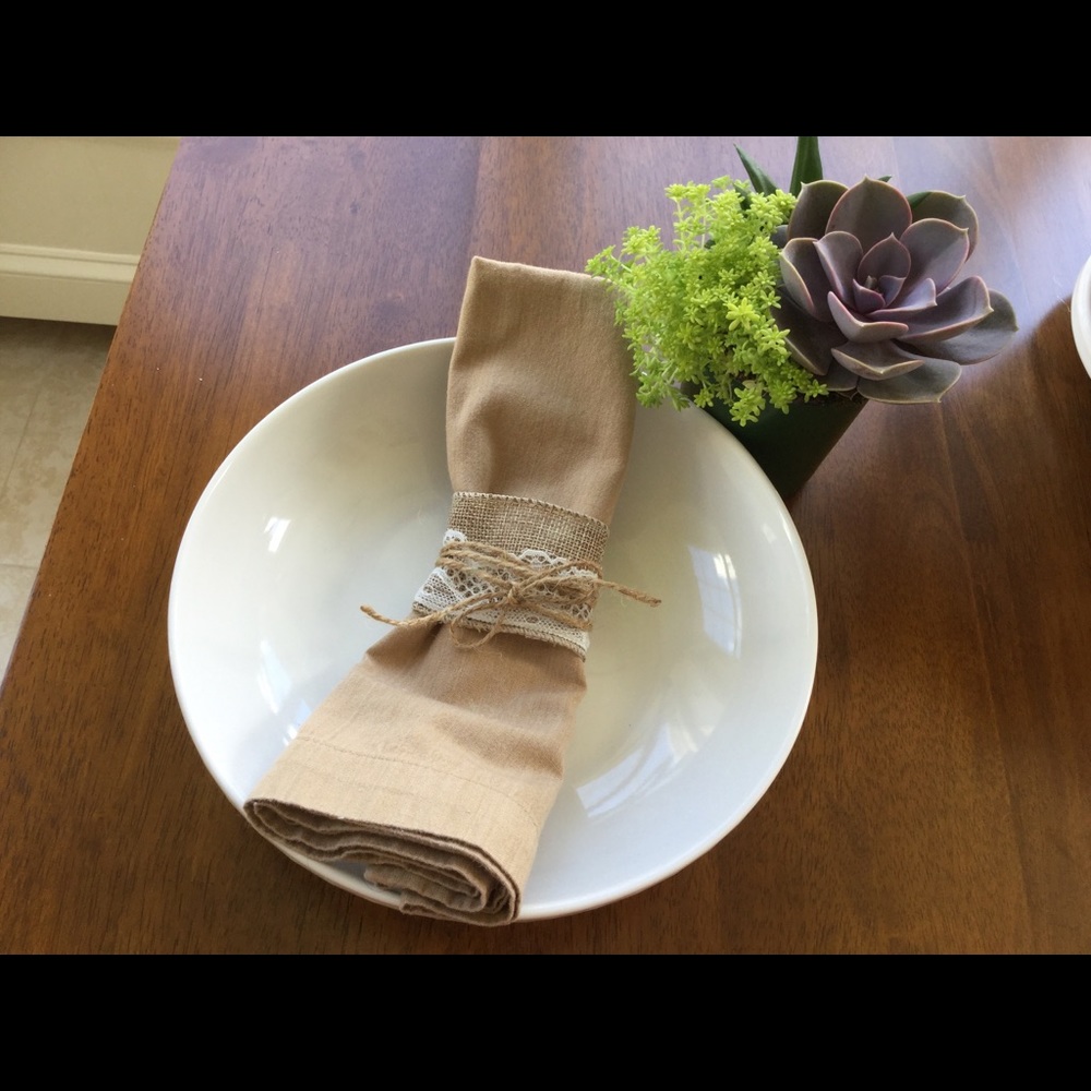 Wedding Table Napkins Rings - Picture 3 of 4